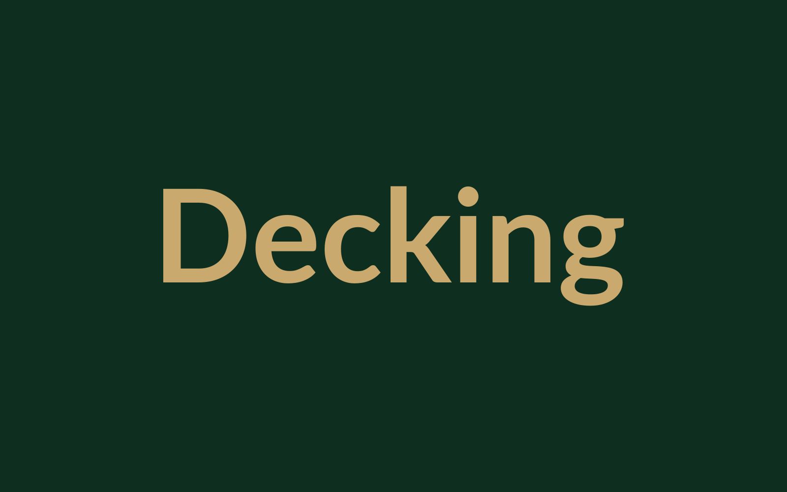 Decking & Exterior